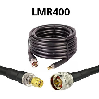 5 متر کابل LMR400 وارداتی یک سر کانکتور N Type نری و یک سر کانکتور SMA نری